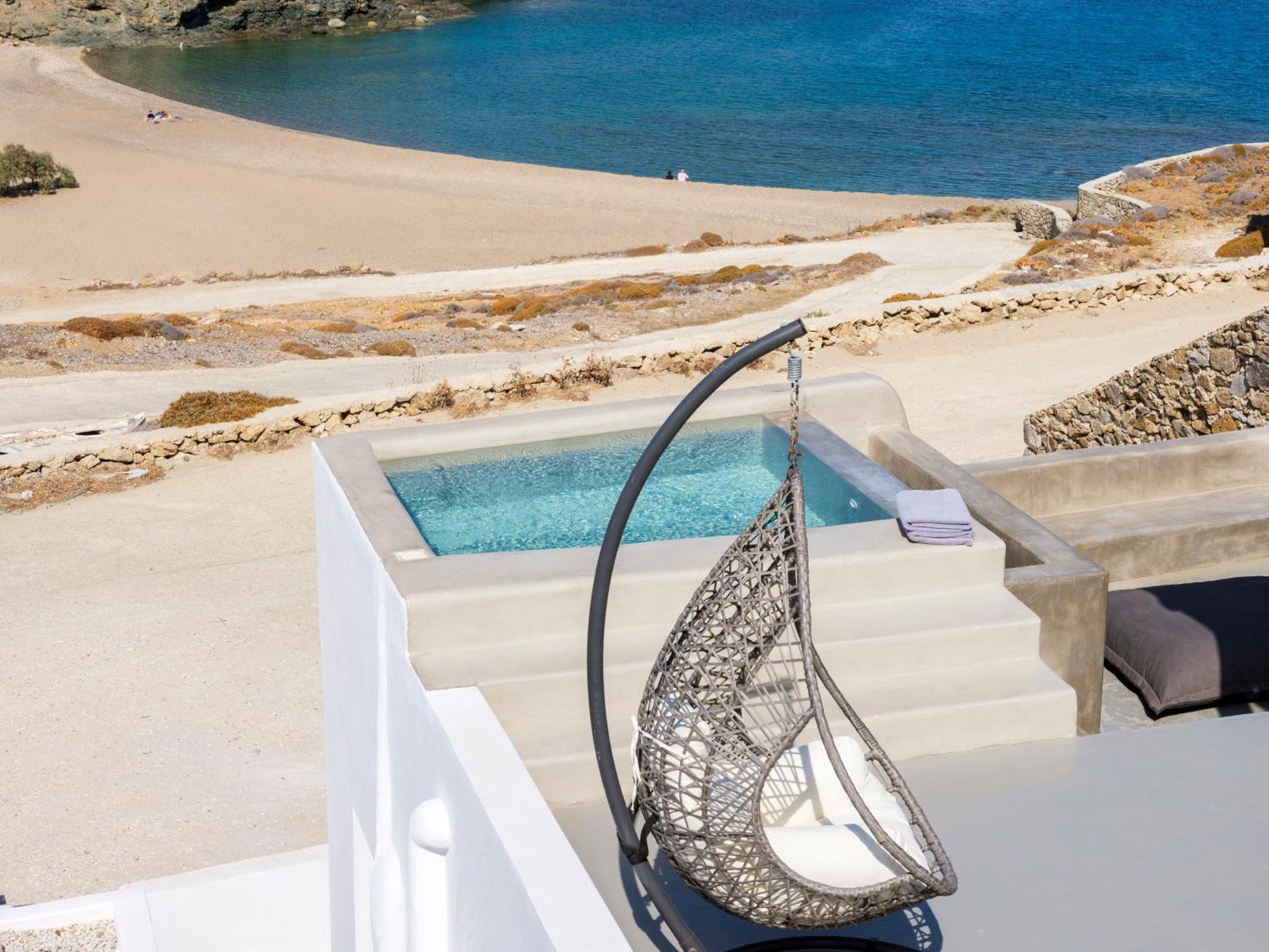 Sea Rock & Sky Private Mykonos Residence Merchia Beach Eksteriør bilde
