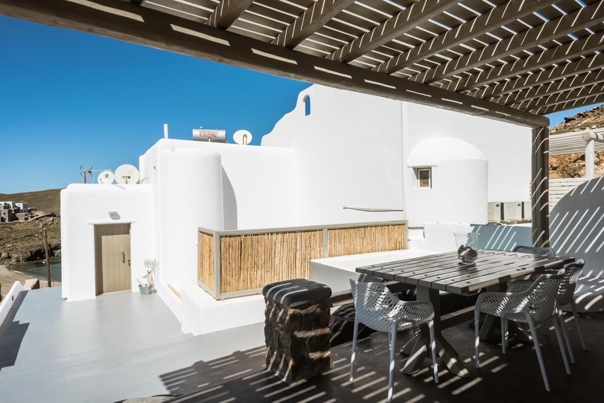 Sea Rock & Sky Private Mykonos Residence Merchia Beach Eksteriør bilde
