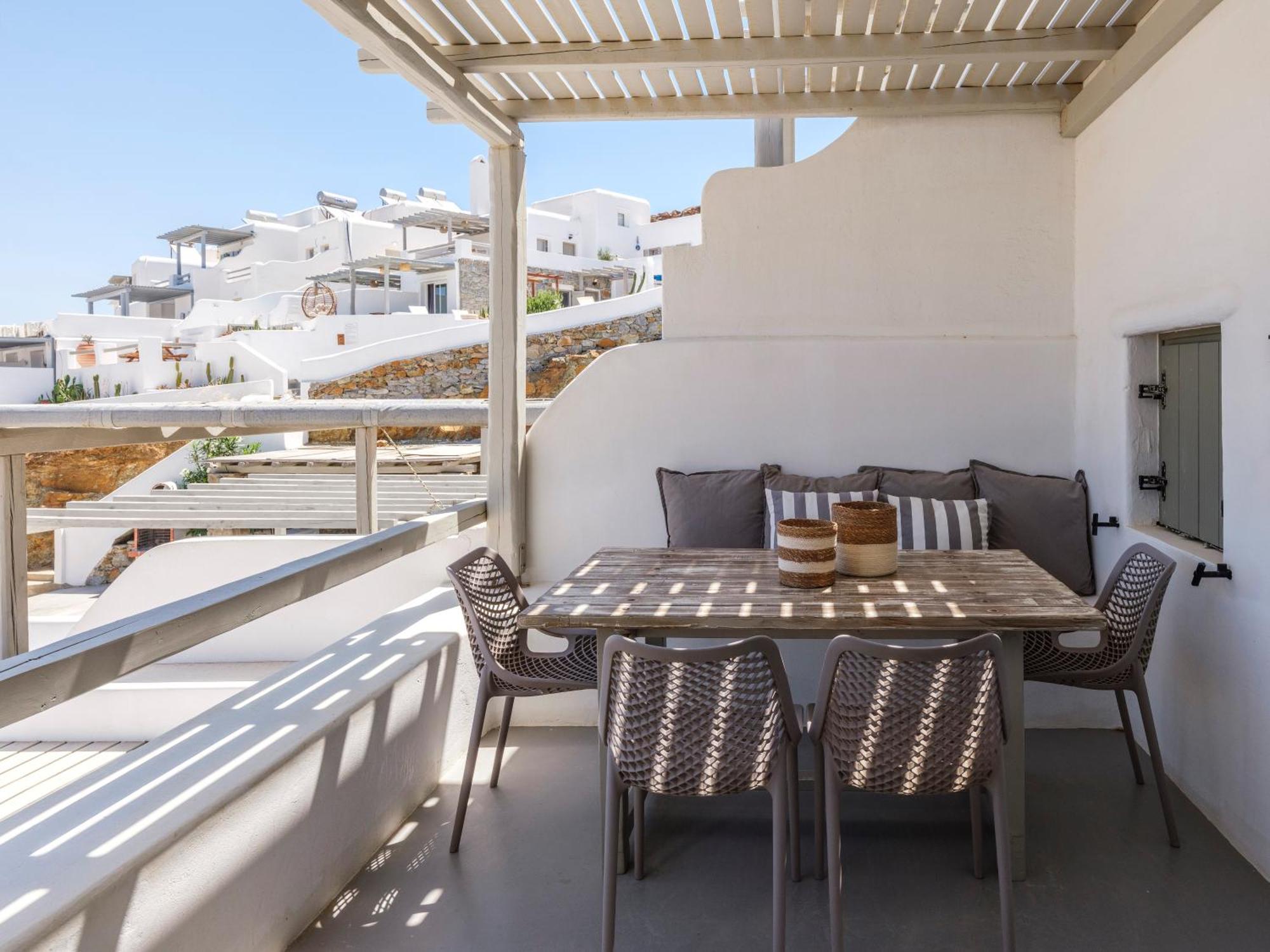 Sea Rock & Sky Private Mykonos Residence Merchia Beach Eksteriør bilde