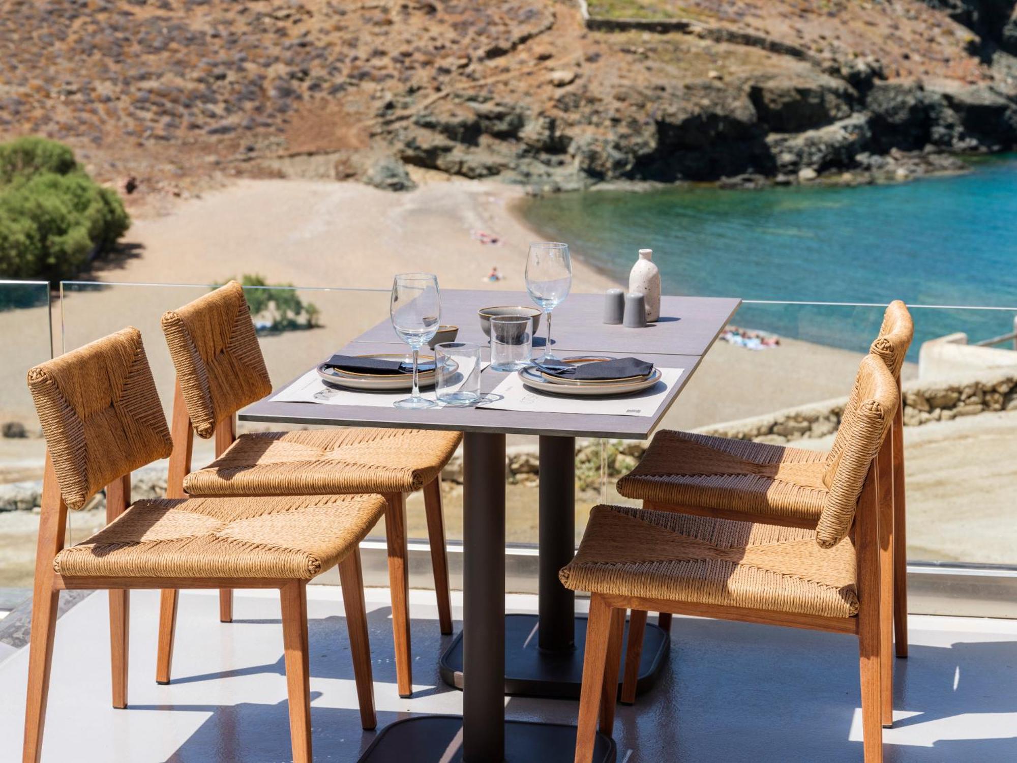 Sea Rock & Sky Private Mykonos Residence Merchia Beach Eksteriør bilde