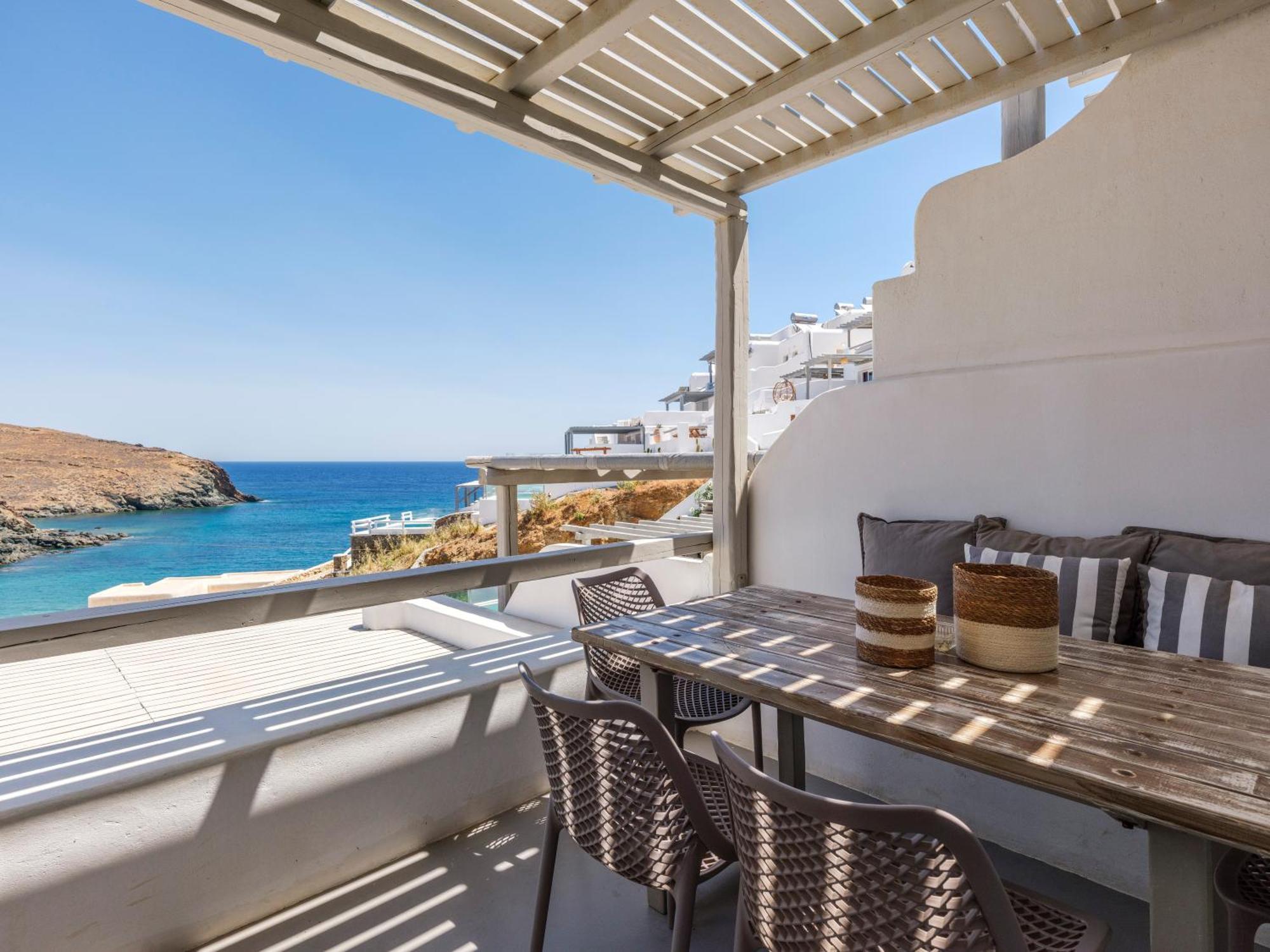 Sea Rock & Sky Private Mykonos Residence Merchia Beach Eksteriør bilde