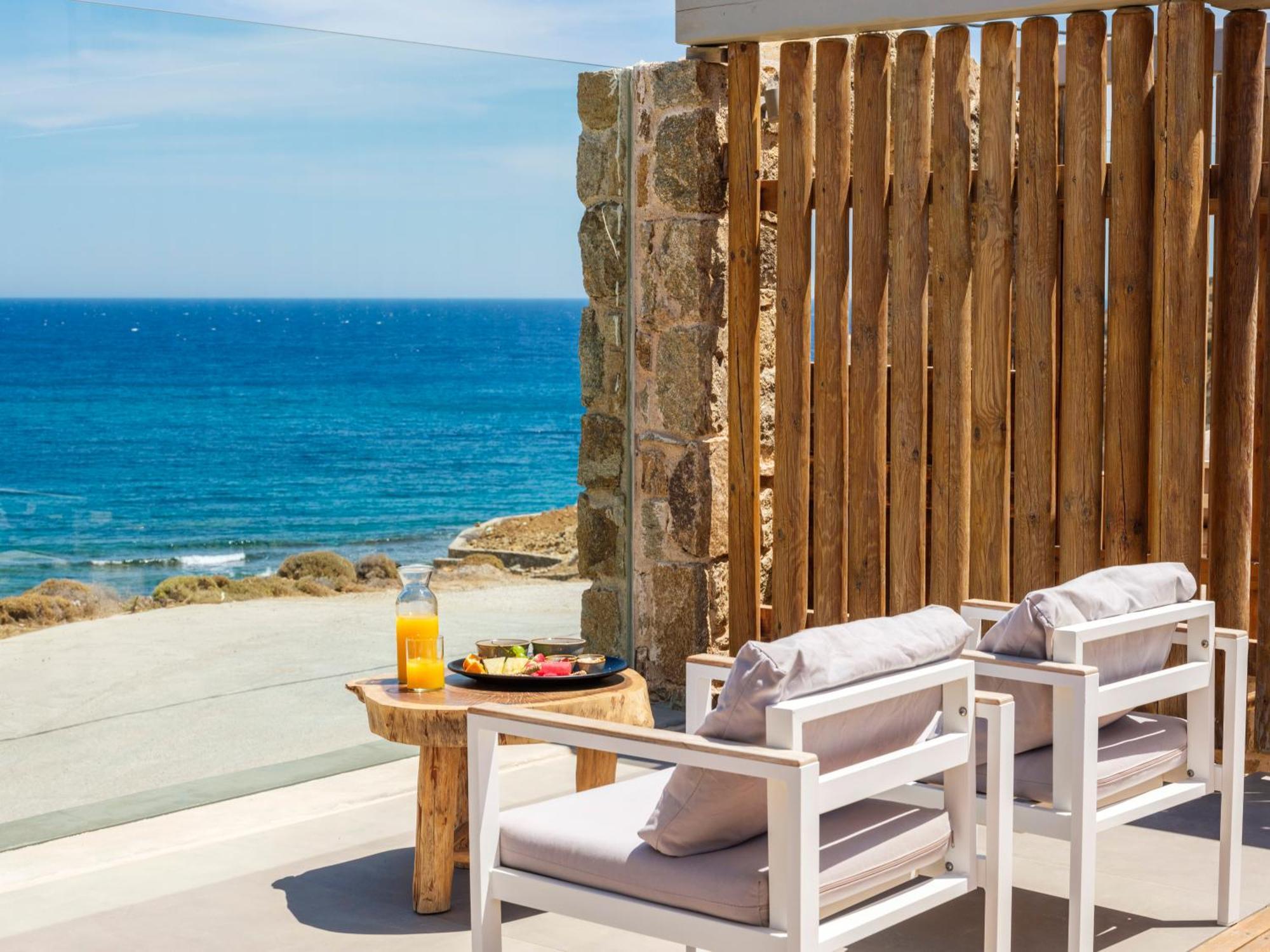 Sea Rock & Sky Private Mykonos Residence Merchia Beach Eksteriør bilde
