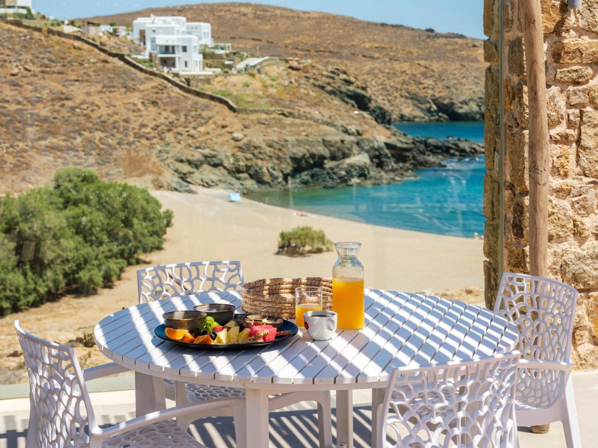 Sea Rock & Sky Private Mykonos Residence Merchia Beach Eksteriør bilde