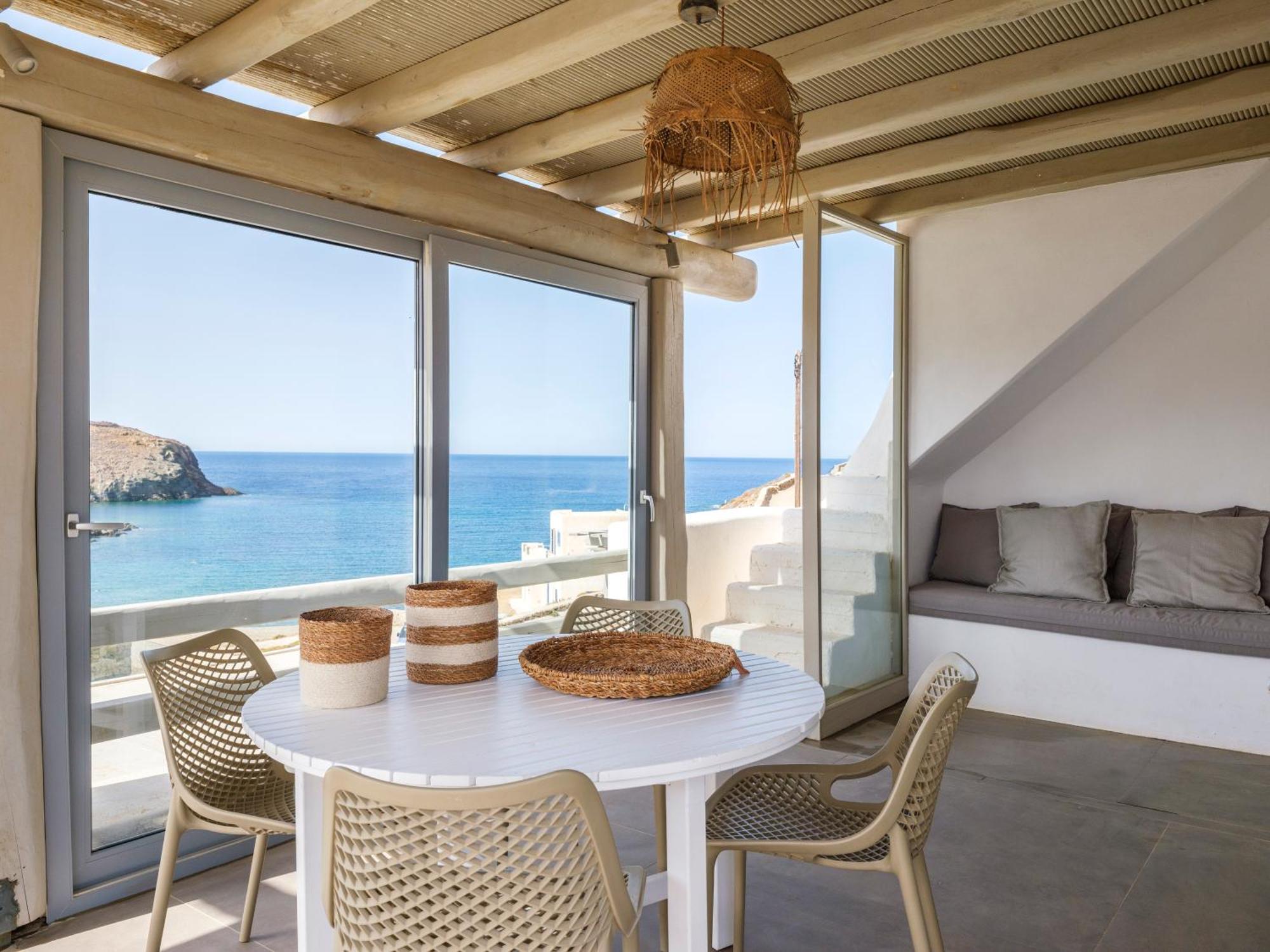 Sea Rock & Sky Private Mykonos Residence Merchia Beach Eksteriør bilde