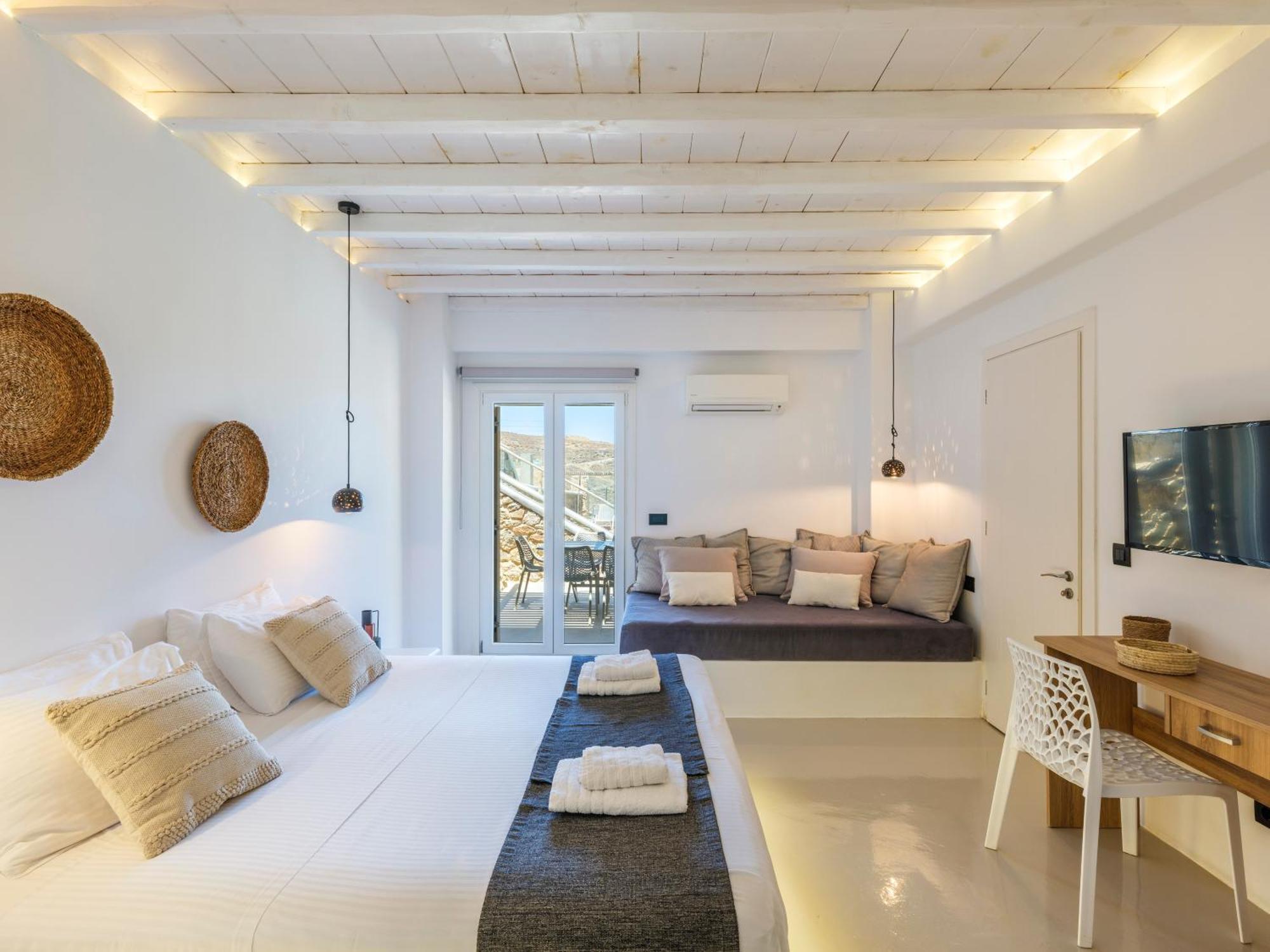 Sea Rock & Sky Private Mykonos Residence Merchia Beach Eksteriør bilde