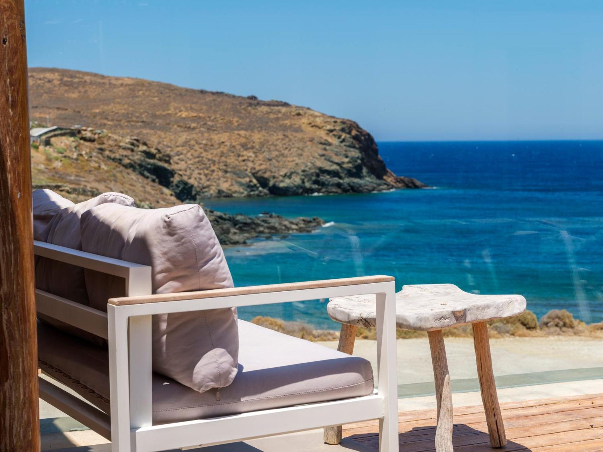 Sea Rock & Sky Private Mykonos Residence Merchia Beach Eksteriør bilde